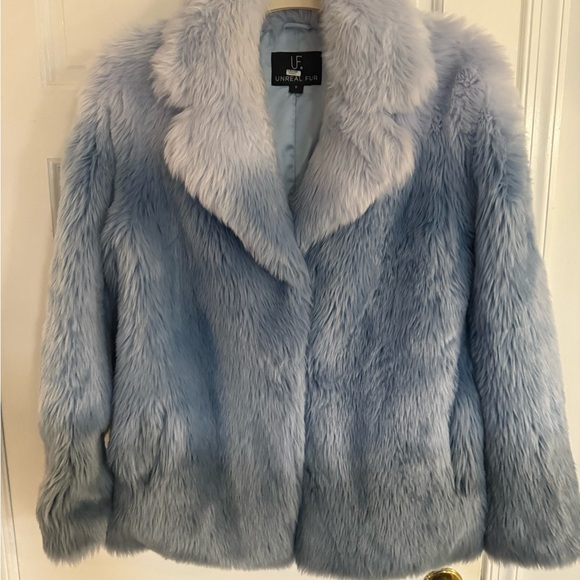 Unreal Faux Fur Ice Breaker Teddy Jacket, EUC - Picture 4 of 9